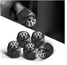 MJakes krytky ventilků hranaté černé pro vozy VW VOLKSWAGEN