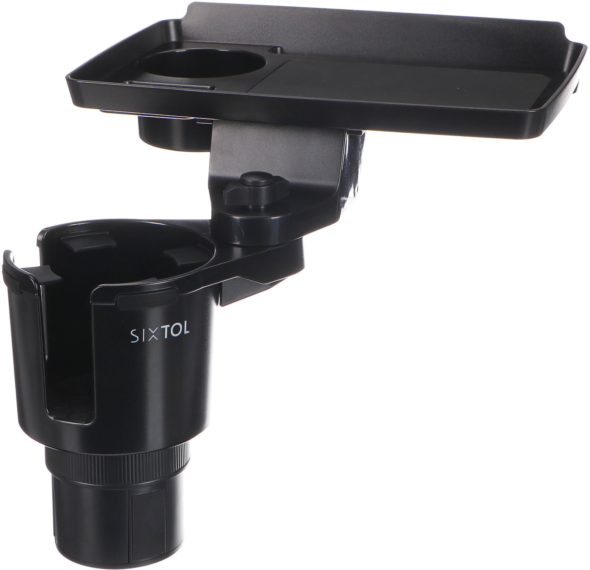 SIXTOL Multifunkční expandér do držáku nápojů se stolkem do auta CAR CUP HOLDER 8