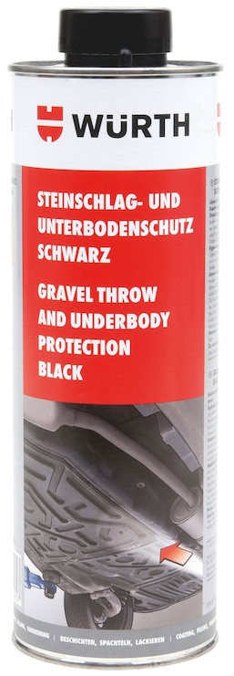 Würth Ochrana podvozku přelakovatelná černá, 1000 ml