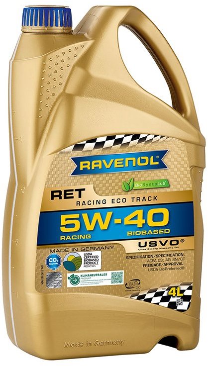 RAVENOL Racing Eco Track RET SAE 5W-40, 4 l
