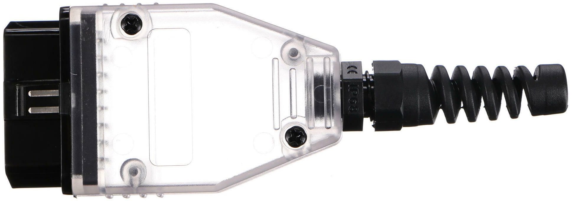 SIXTOL Zástrčka OBD-II s 16 piny pro montáž vlastního kabelu Mechanic Cable 30, transparentní