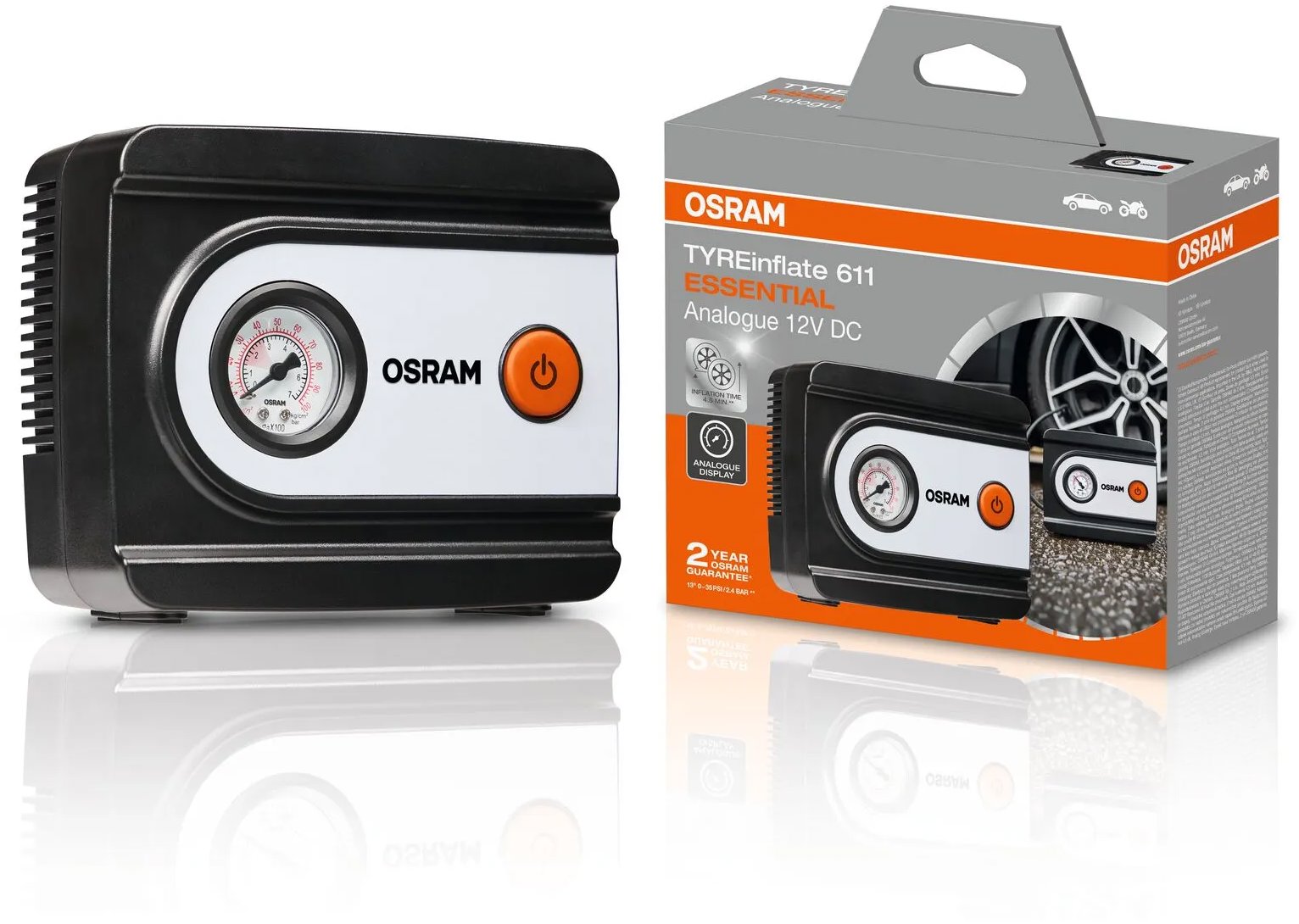 OSRAM analogový kompresor TYREinflate 611 ESSENTIAL