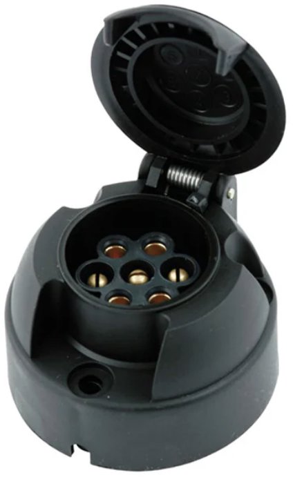 PREXIM Zásuvka 7 pin 12/24V plast