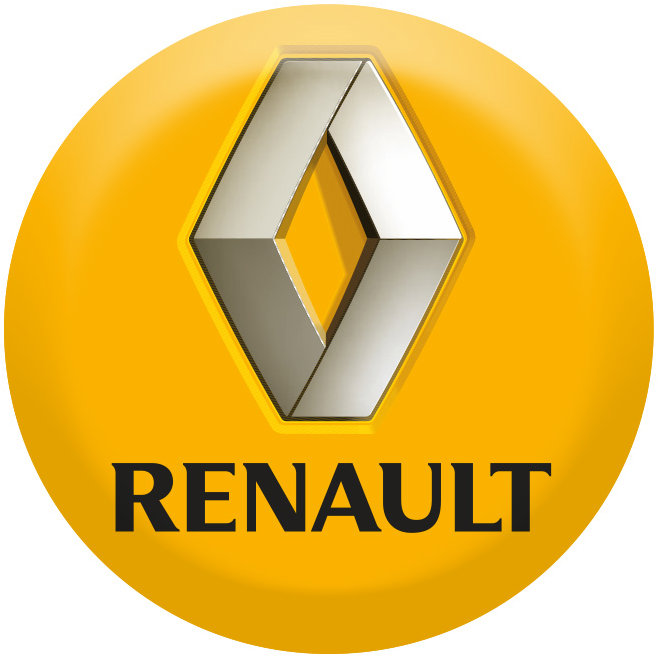 Panacea Pryskyřicové samolepky středy kol Renault - 4ks