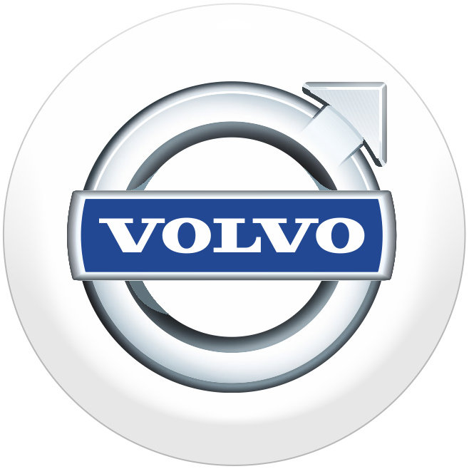 Panacea Pryskyřicové samolepky středy kol Volvo - 4ks