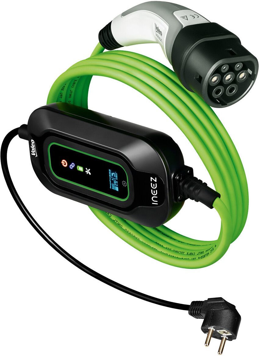 VALEO mobilní nabíječka pro EV, 230 V, 3.7 kW, zásuvka Typ 2, délka 7.5 m