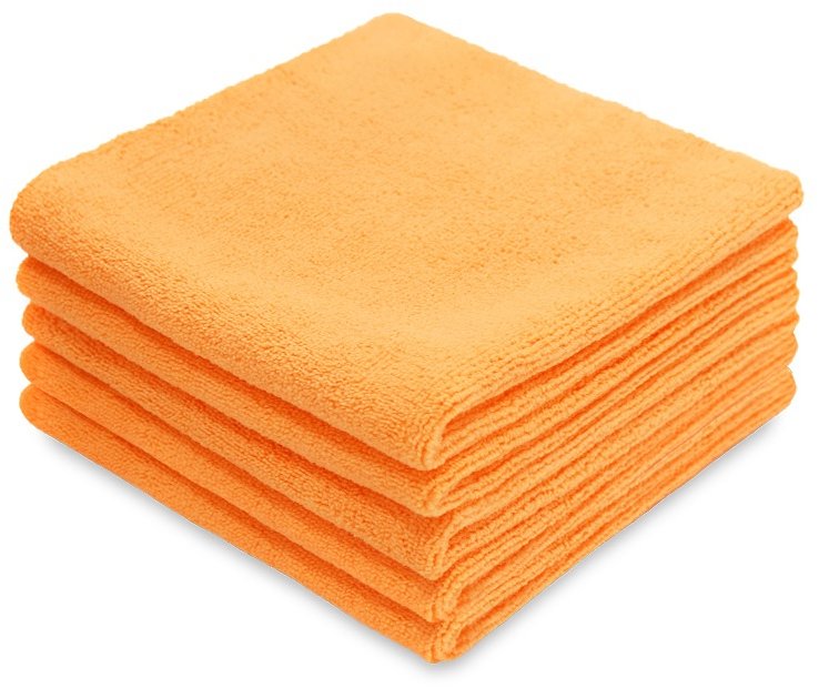 It's Win WINC-047 sada mikrovláknových utěrek, 310 gsm, 40 × 40 cm, oranžová, 5ks