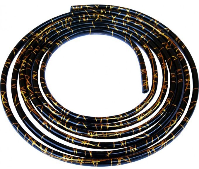 PREXIM ozdobná nasunovací lišta, 3 m, 8 × 6 mm, černo-zlatá