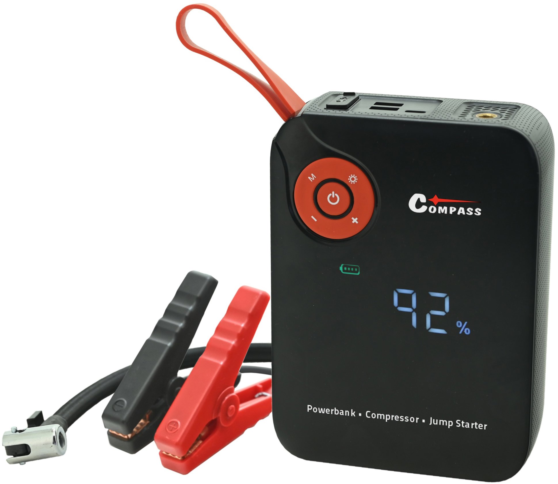 COMPASS Kompresor AKU DIGITAL + JUMP STARTER s powerbankou 7200mAh 600A