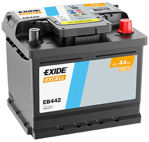 EXIDE Excell 44Ah, 12V, EB442