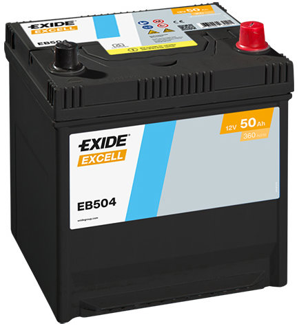 EXIDE Excell 50Ah, 12V, EB504