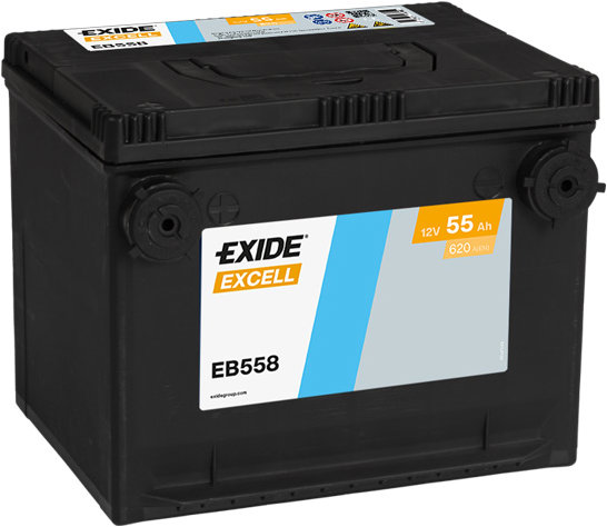 EXIDE Excell 55Ah, 12V, EB558
