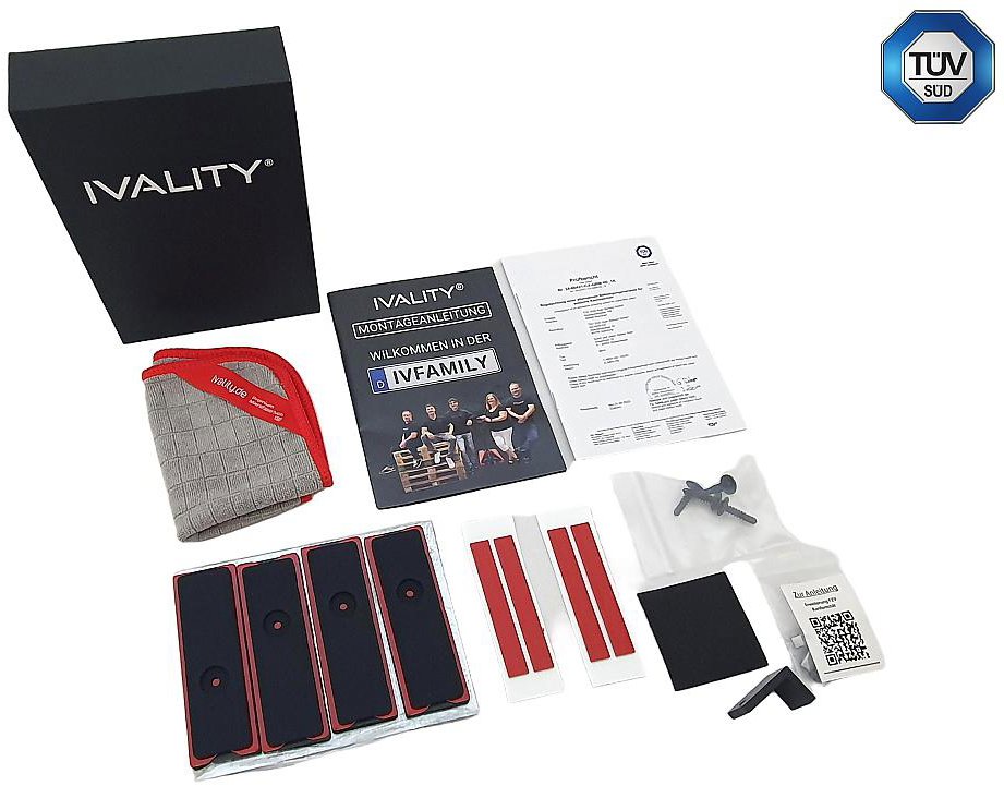 IVALITY neviditelný magnetický držák registrační značky, 2ks