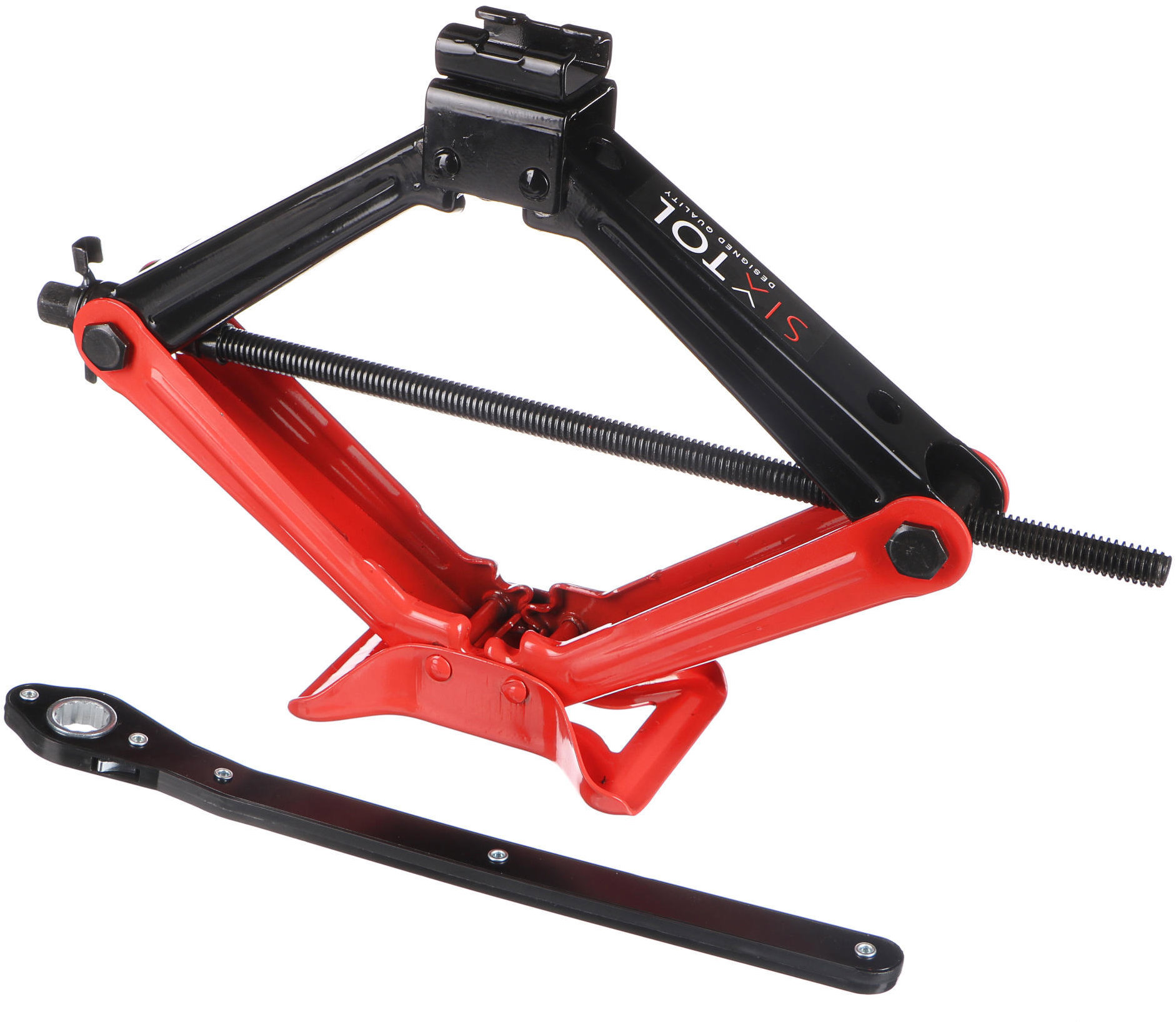 SIXTOL Nůžkový zvedák s ráčnou SX SCISSOR JACK FORK 2T