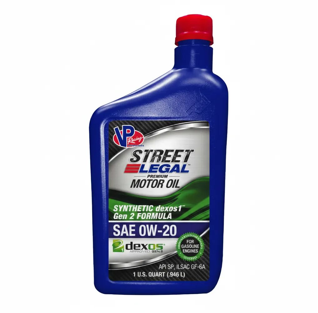VP Racing Street Legal plně syntetický motorový olej 0W-20, 946 ml