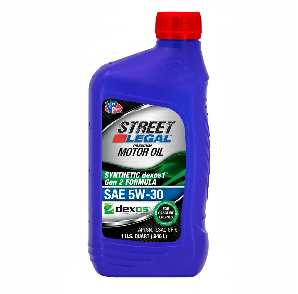 VP Racing Street Legal plně syntetický motorový olej 5W-30, 946 ml