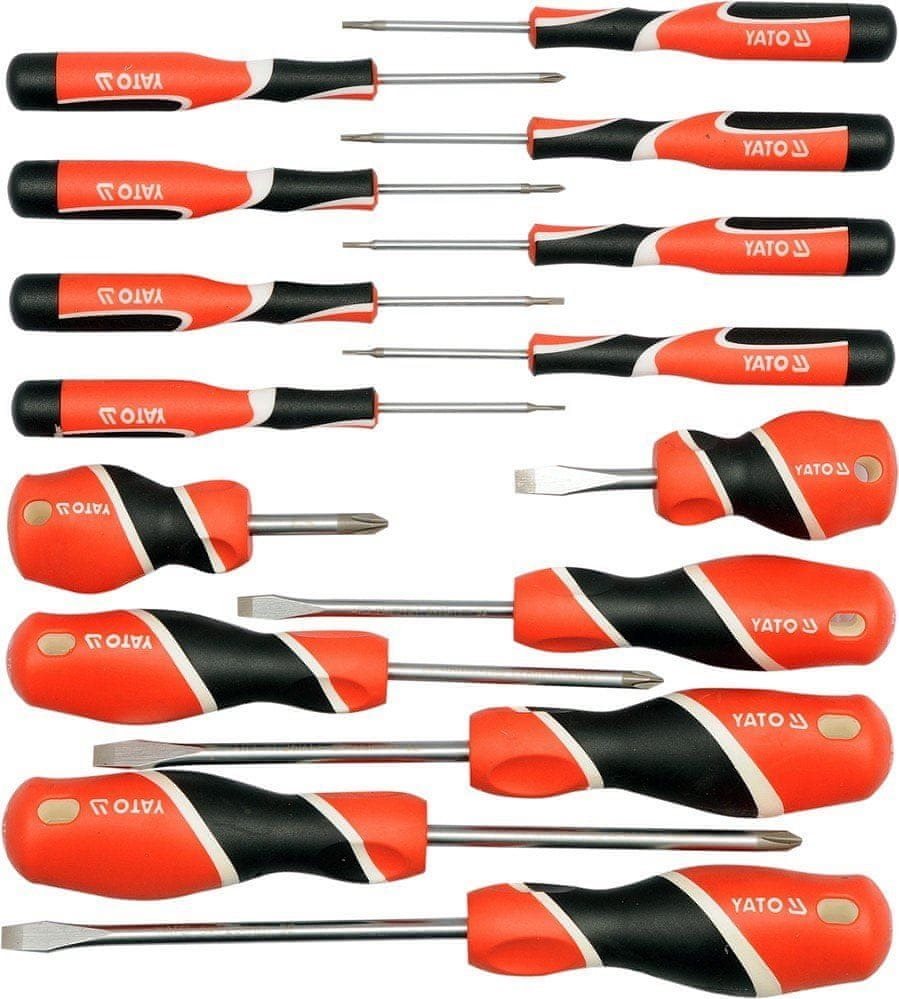 YATO Šroubováky magnetické S2 v sadě YT-25981