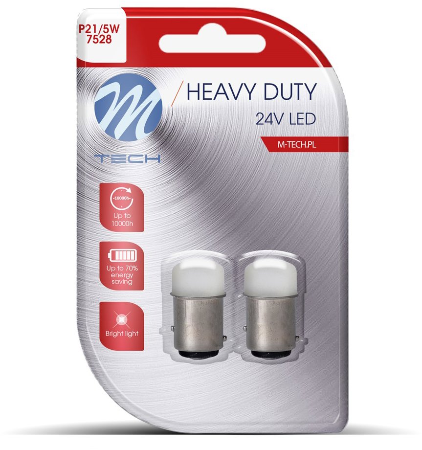 M-Tech BAY15d P21/5W 24LED 5mm bílé 2ks, LB938W