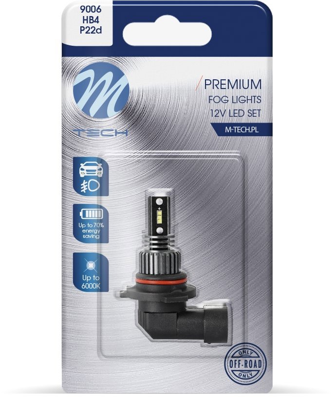 M-Tech PREMIUM 9006 6LED 3W bílé 1ks