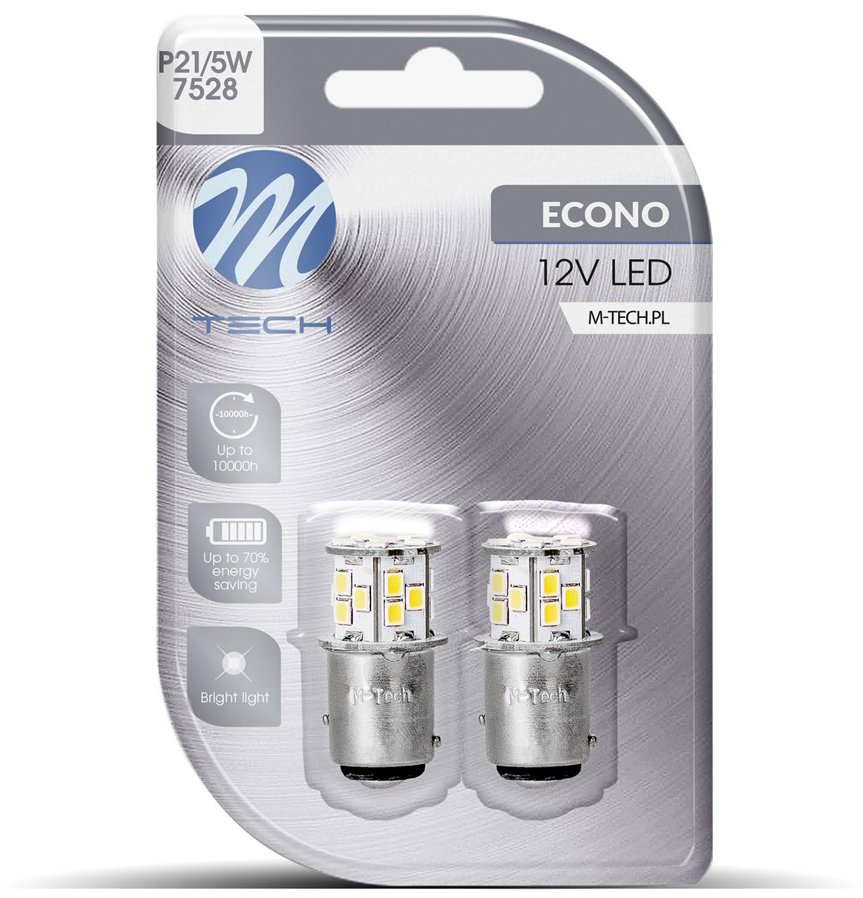 M-Tech BAY15d P21/5W 21LED bílé 2ks