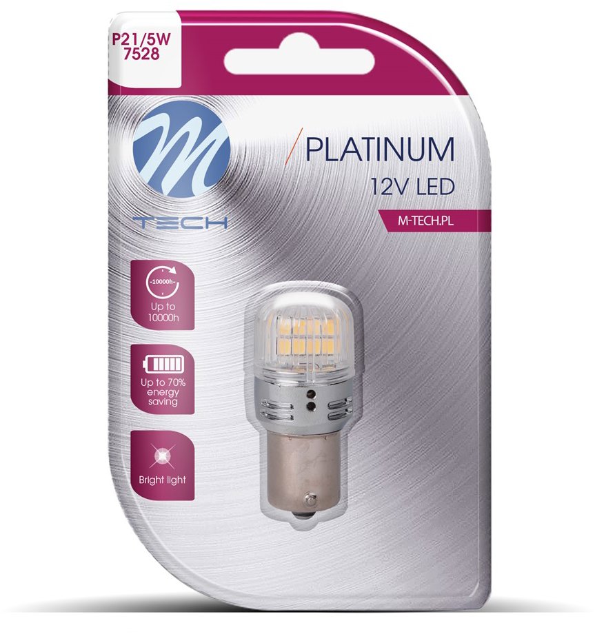 M-Tech BAY15d P21/5W 16LED bílé 1ks