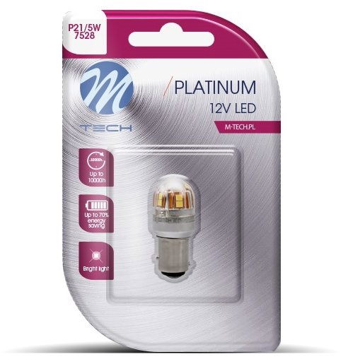 M-Tech BAY15d P21/5W 15LED bílé 1ks