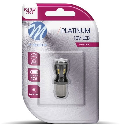 M-Tech BAY15d P21/5W 12-24V 14LED bílé 1ks