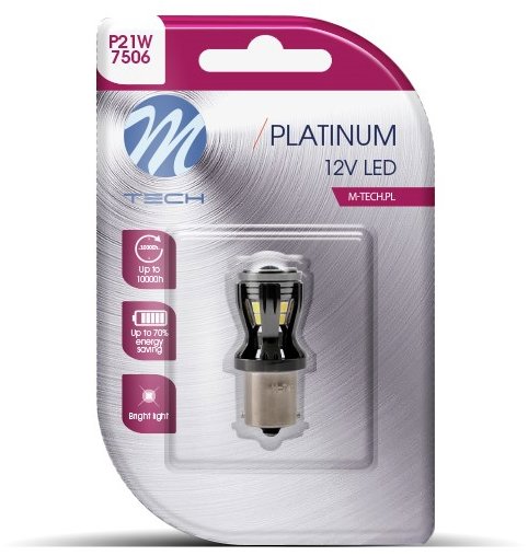M-Tech BA15s P21/5W 12-24V 14LED bílé 1ks