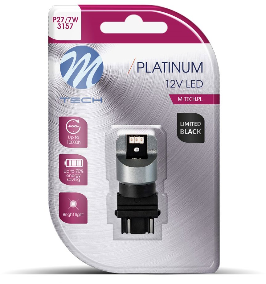 M-Tech P27/7W W2.5x16q 6LED červené 1ks