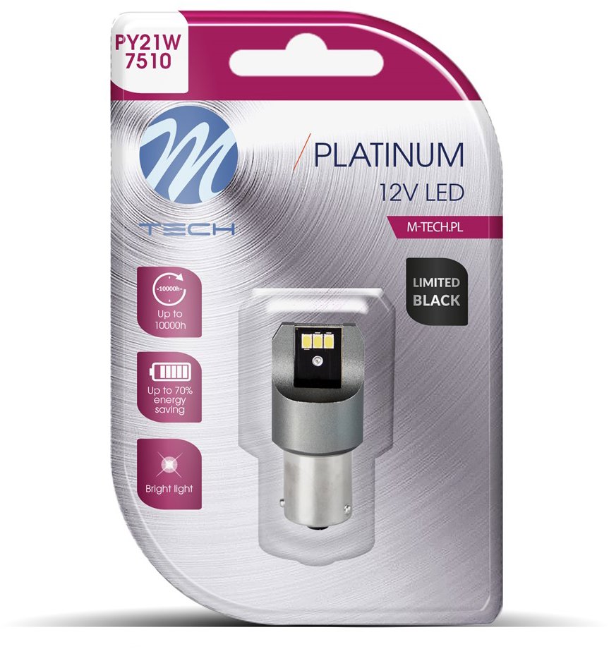 M-Tech PY21W BA15s 6LED oranžové 1ks