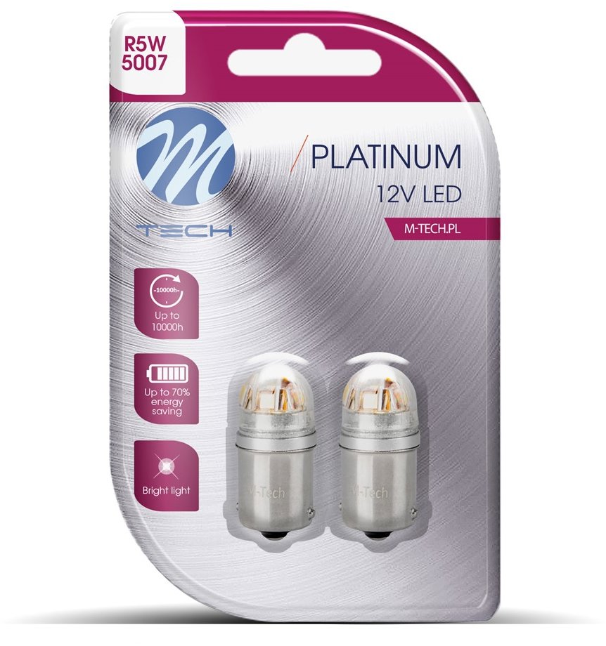 M-Tech BA15s R5W 12-24V 5LED bílé 1ks