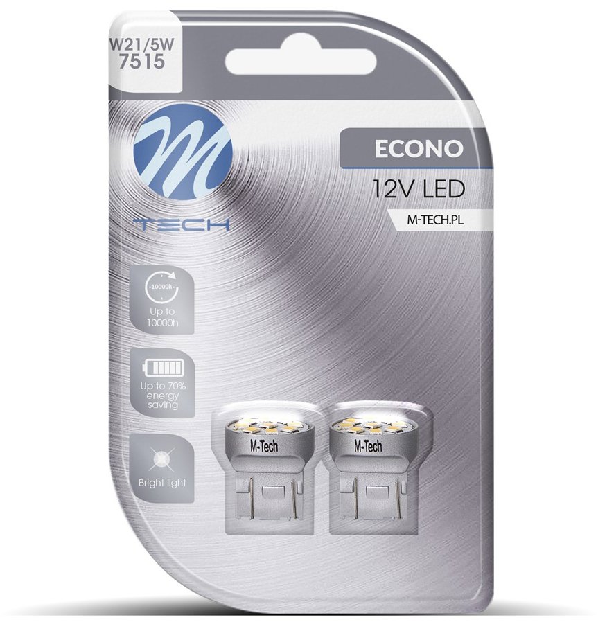 M-Tech W21/5W W3x16q 9LED bílé 2ks