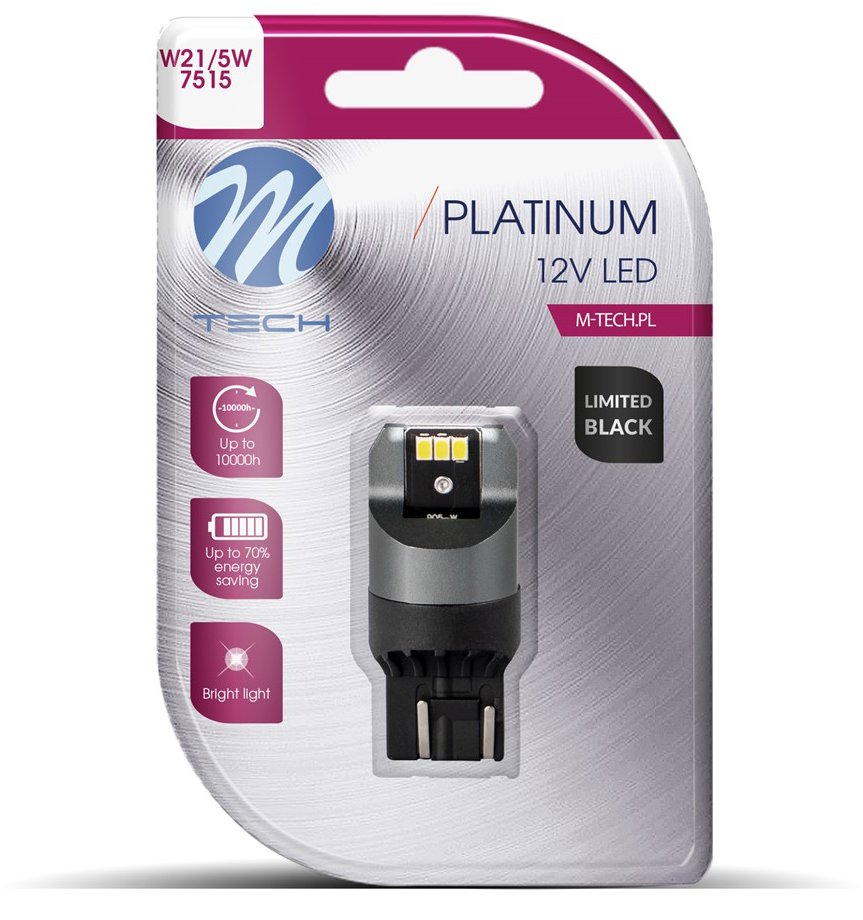M-Tech W21/5W W3x16q 6LED bílé 1ks