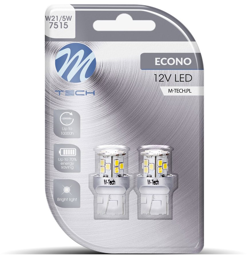 M-Tech W21/5W W3x16q 21LED bílé 2ks