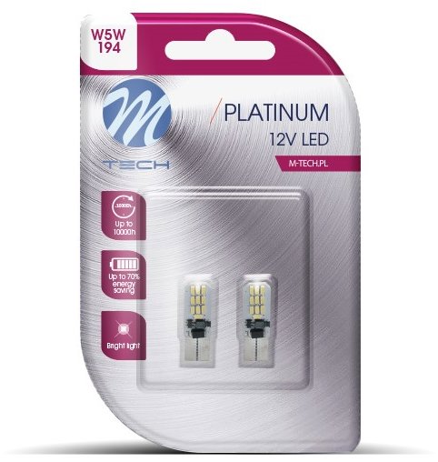 M-Tech W5W W2.1x9.5d 20LED bílé 2ks