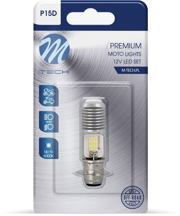 M-Tech P15d-25-1 12x3030SMD 10-80V AC/DC bílé