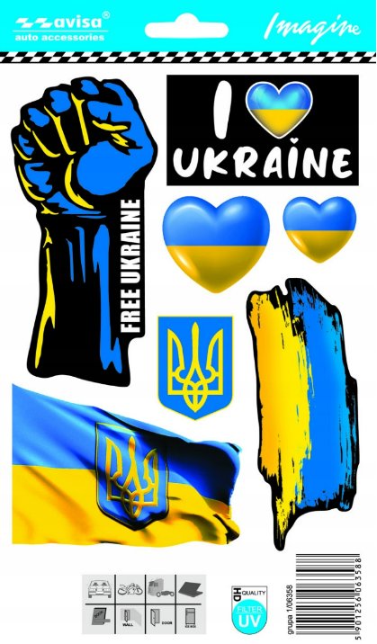 PREXIM komplet samolepek ukraine