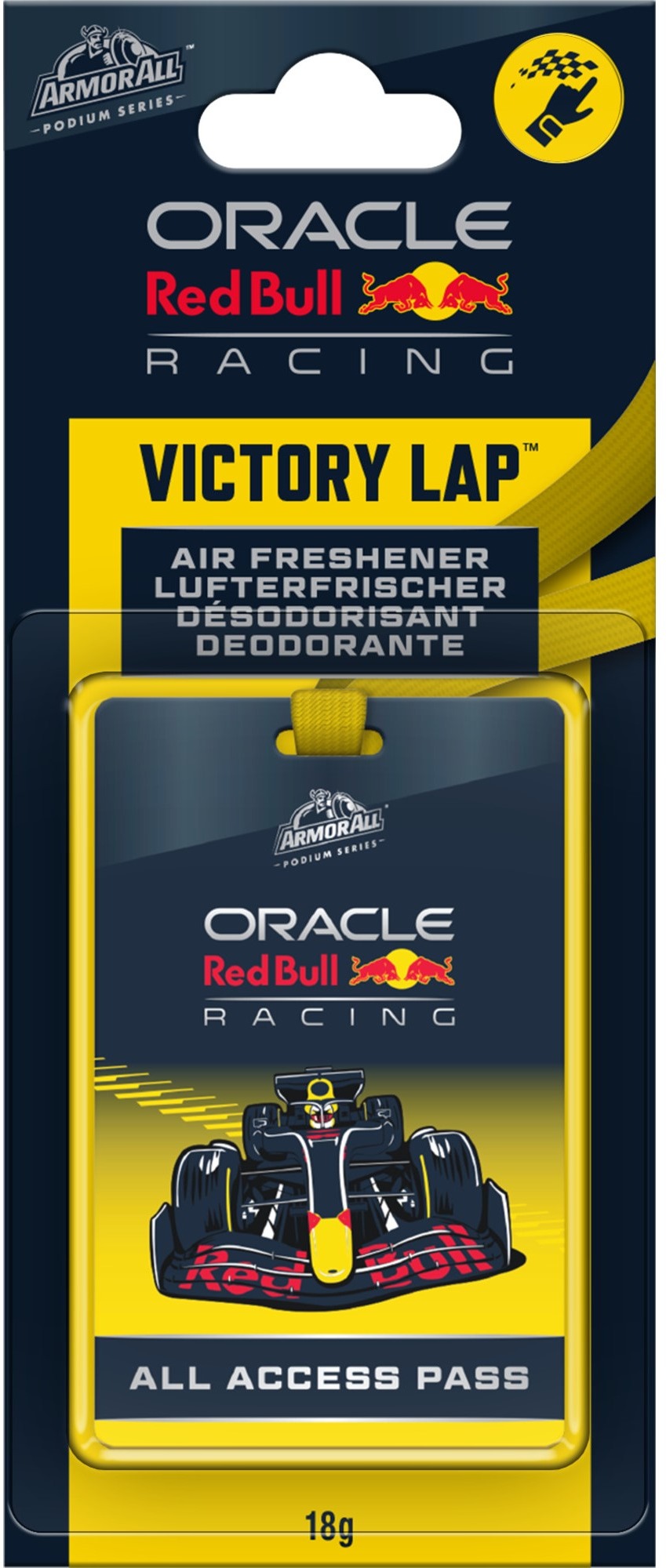 Armor All ORACLE RedBull F1 - Žlutá formule závěsná karta