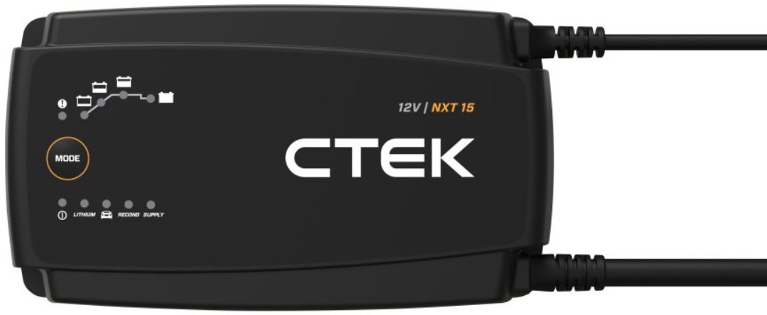 CTEK nabíječka NXT 15 EU pro olověné a lithiové baterie 12 V, 15 A, 30 - 240 Ah / 360 Ah