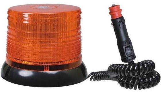 Maják oranžový 40 LED magnet - šroub 12/24V