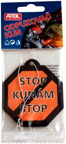 Odpuzovač kun - visačka do motoru