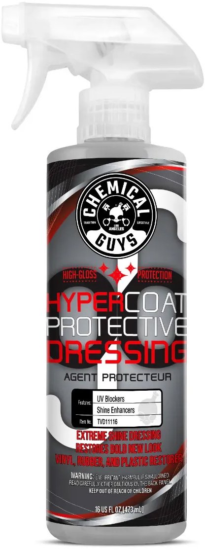 Chemical Guys G6 Hyper Coat - lesklý ochranný přípravek na pneumatiky a plasty, 473 ml