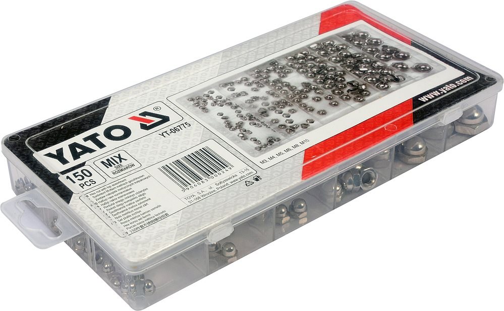 YATO Matice metrické, kloboukové sada 150 ks YT-06775