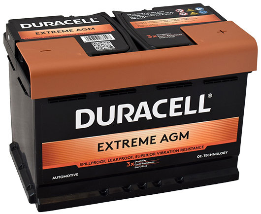 DURACELL Extreme AGM DE 70 AGM, 70Ah, 12 V, 760A (DE70AGM)