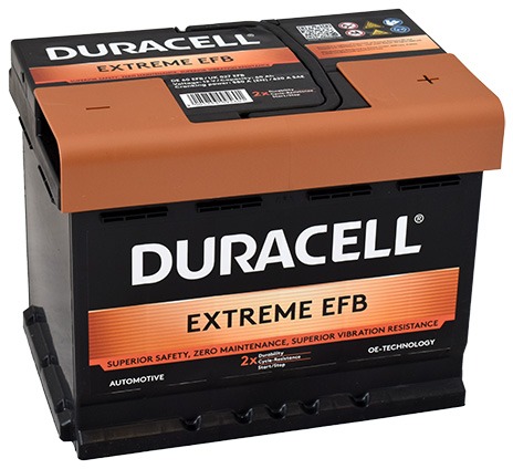 DURACELL Extreme EFB DE 60 EFB, 60Ah, 12 V, 580A (DE60EFB)