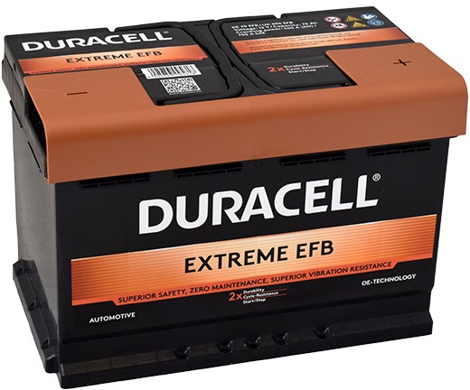 DURACELL Extreme EFB DE 70 EFB, 70Ah, 12 V, 660A (DE70EFB)