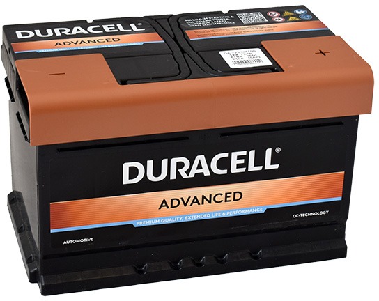 Duracell Advanced DA 72, 72Ah, 12V