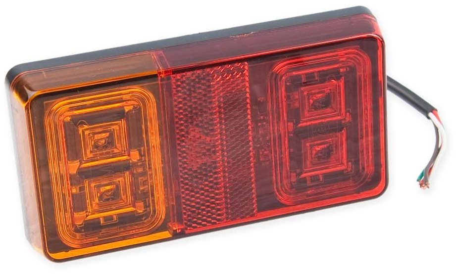 Sdružené světlo LED bez SPZ, 150x60 mm, 12/24 V