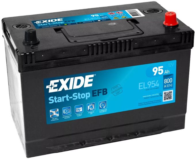 EXIDE START-STOP EFB 95Ah, 12V, EL954