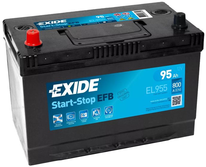 EXIDE START-STOP EFB 95Ah, 12V, EL955